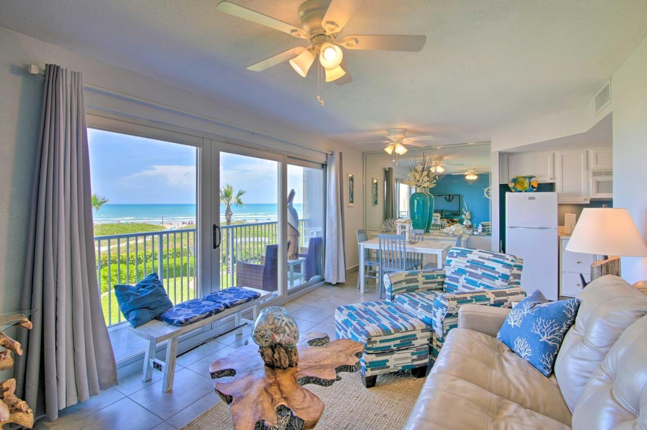 Sunny Oceanfront Condo On South Padre Island Beach מראה חיצוני תמונה